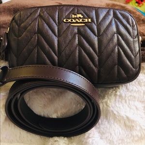 🛑Sold off Site. Coach Leather Belt Bag NWT’s.